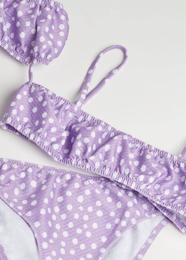 calzedonia zweiteiliger cipro badeanzug für kinder lila