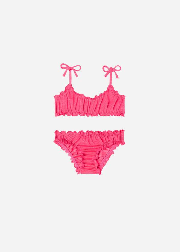 calzedonia zweiteiliger formentera badeanzug für kinder rosa