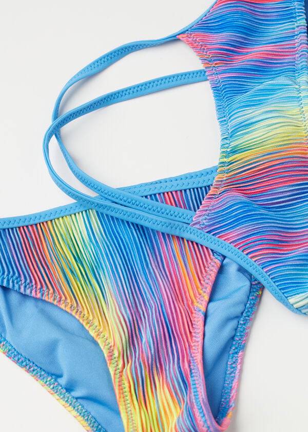 mehrfarbige zweiteilige badeanzüge von calzedonia für kinder modell maiorca
