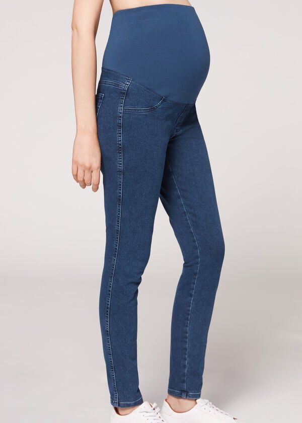 calzedonia umstandsjeans für damen blau