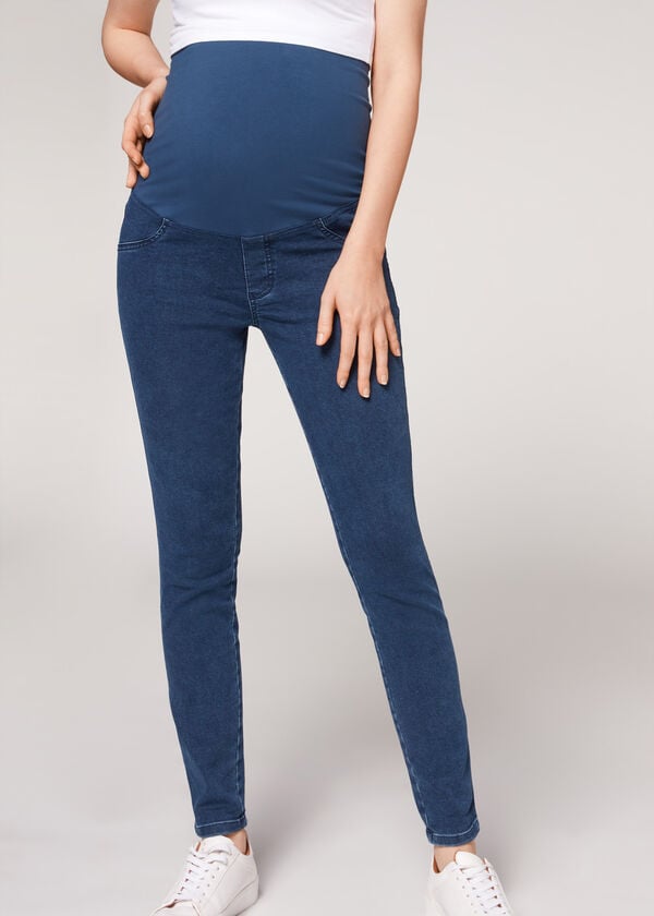 calzedonia umstandsjeans für damen blau