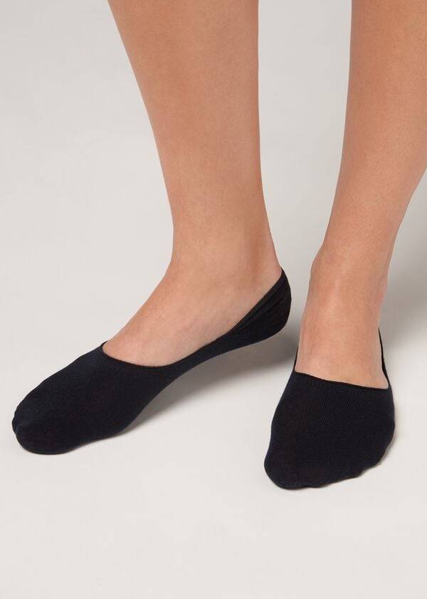 blaue calzedonia damen-baumwollsocken