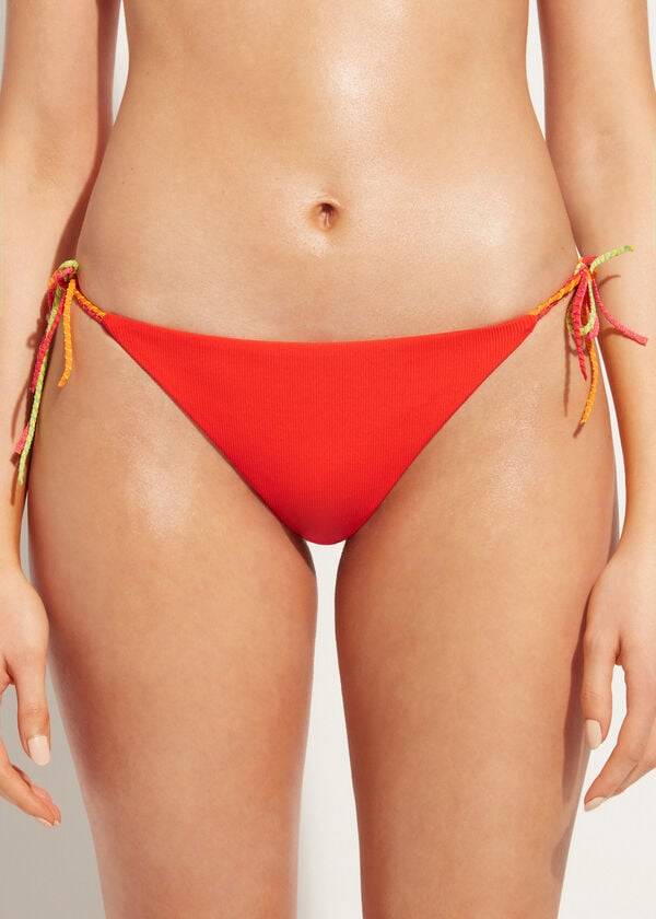rote calzedonia brazilian string berlino bikinihose für damen