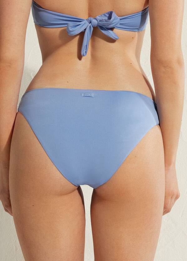 calzedonia indonesia eco rise damen-bikinihose blau
