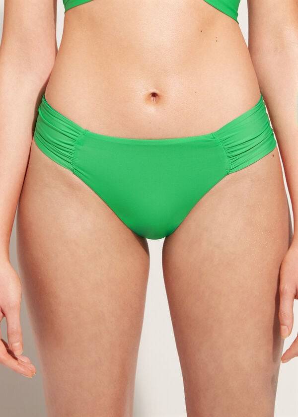 grüne damen-bikinihose calzedonia indonesia eco rosa