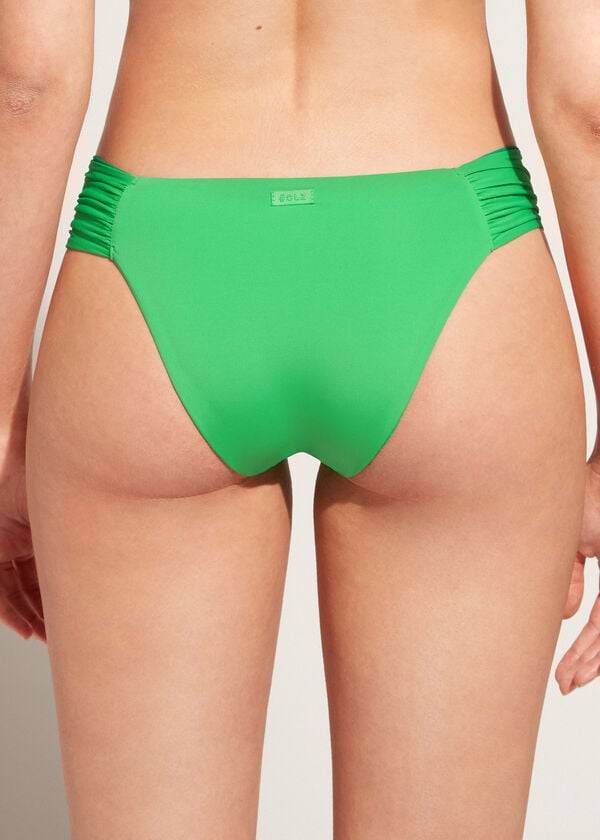 grüne damen-bikinihose calzedonia indonesia eco rosa