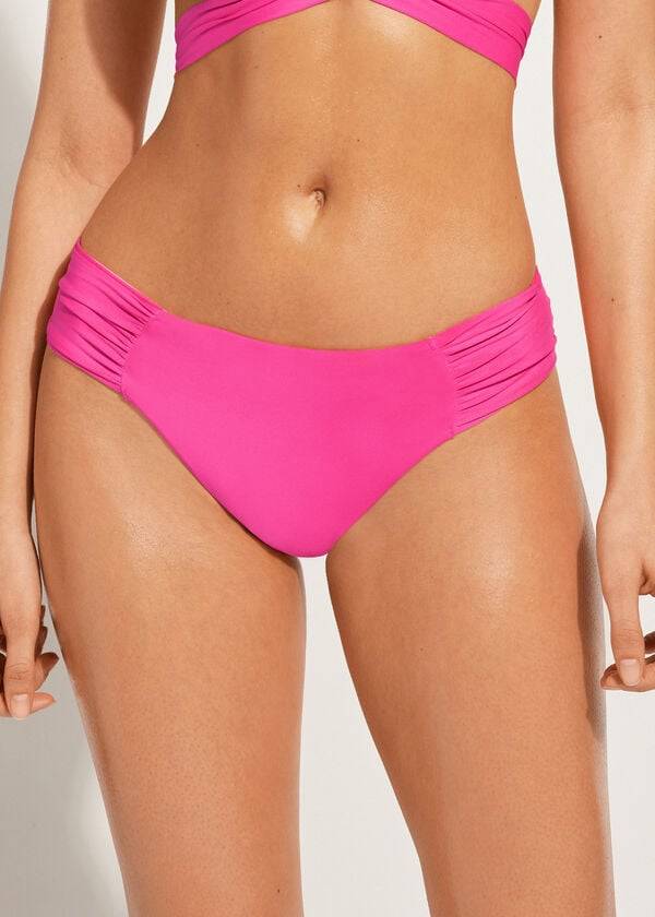rosa calzedonia indonesia eco rosa damen-bikinihose