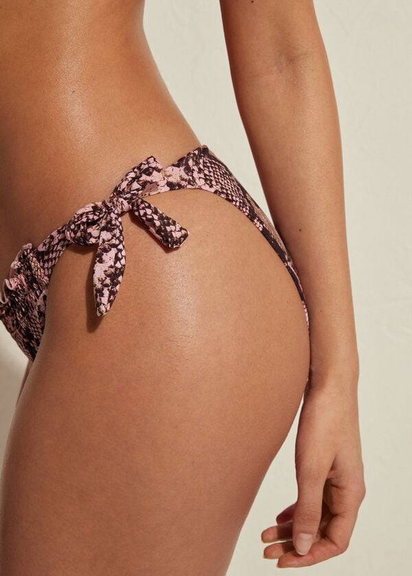 calzedonia bikinihose „sidney mit seitlichen bändern pink