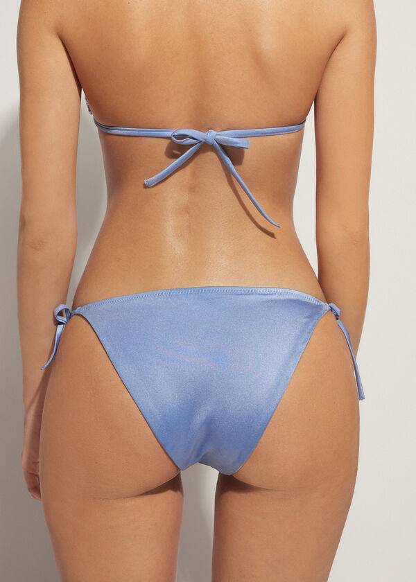 calzedonia string cannes damen-bikinihose blau