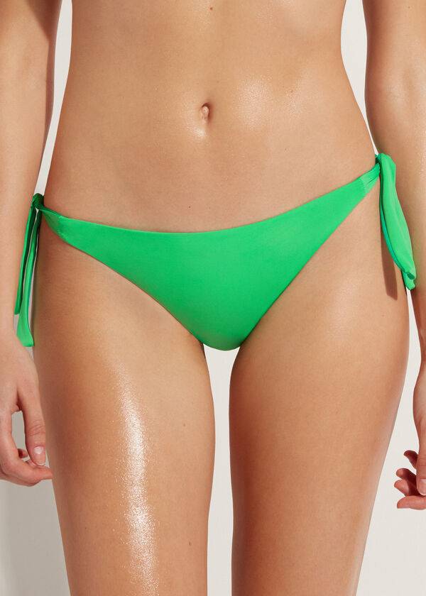 grüne calzedonia tied indonesia eco damen-bikinihose