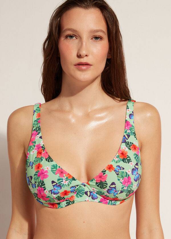 mehrfarbige calzedonia balconette malibu bikinioberteile für damen