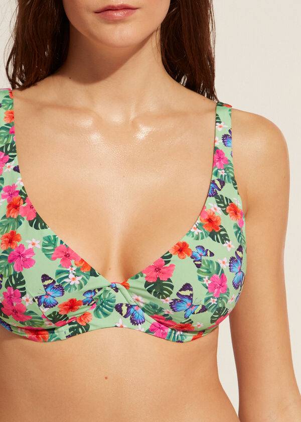 mehrfarbige calzedonia balconette malibu bikinioberteile für damen