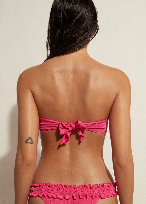 rosa calzedonia bandeau formentera damen-bikinioberteile
