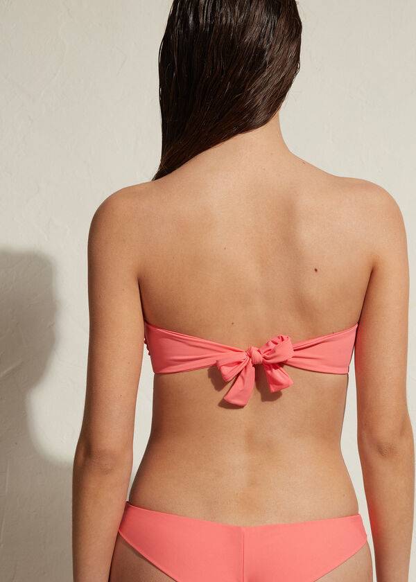 rosa calzedonia bandeau lanzarote bikinioberteile für damen