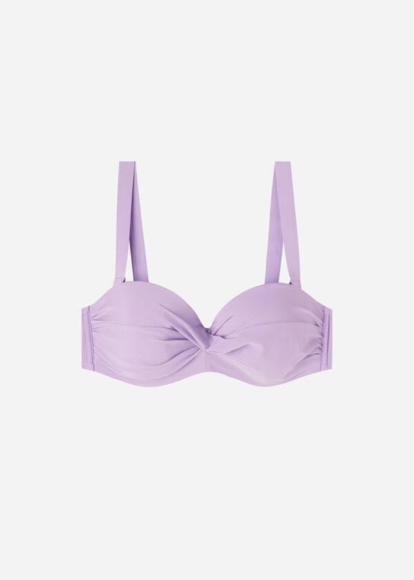lila calzedonia gepolsterte bandeau indonesia damen-bikinioberteile