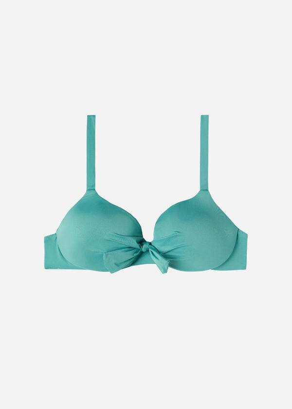 calzedonia gepolstertes push-up-bikini-oberteil für damen indonesien Öko sexy türkis