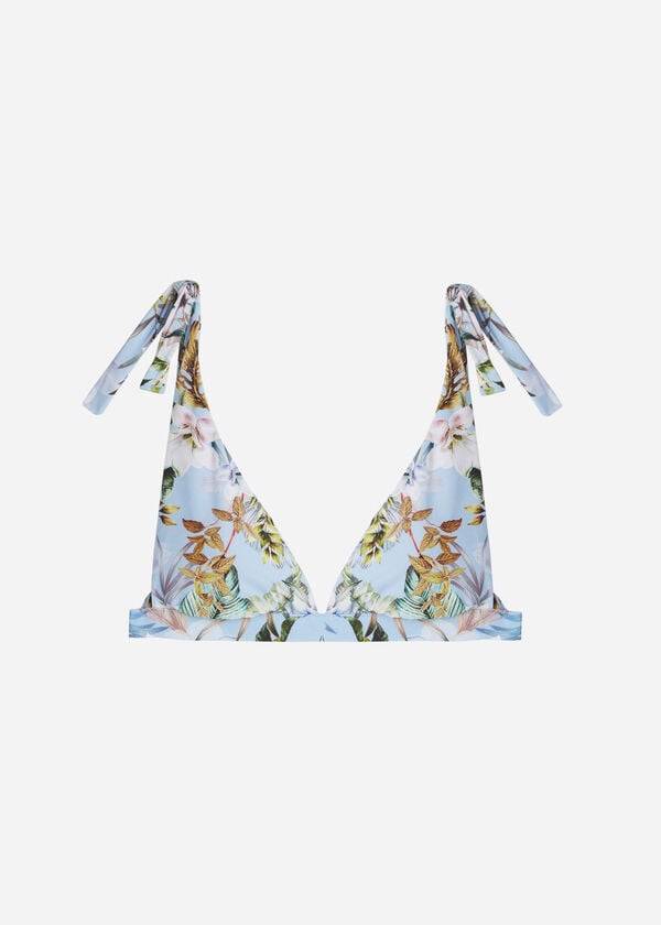 mehrfarbige gepolsterte triangel-bikinioberteile von calzedonia für damen