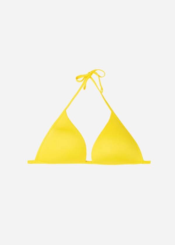 gelbe damen-bikini-oberteile von calzedonia gepolstert triangel-bikini indonesien eco-rise