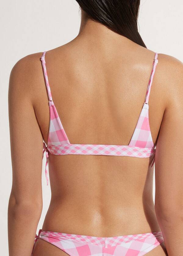 rosafarbenes calzedonia tank lione damen-bikinioberteil