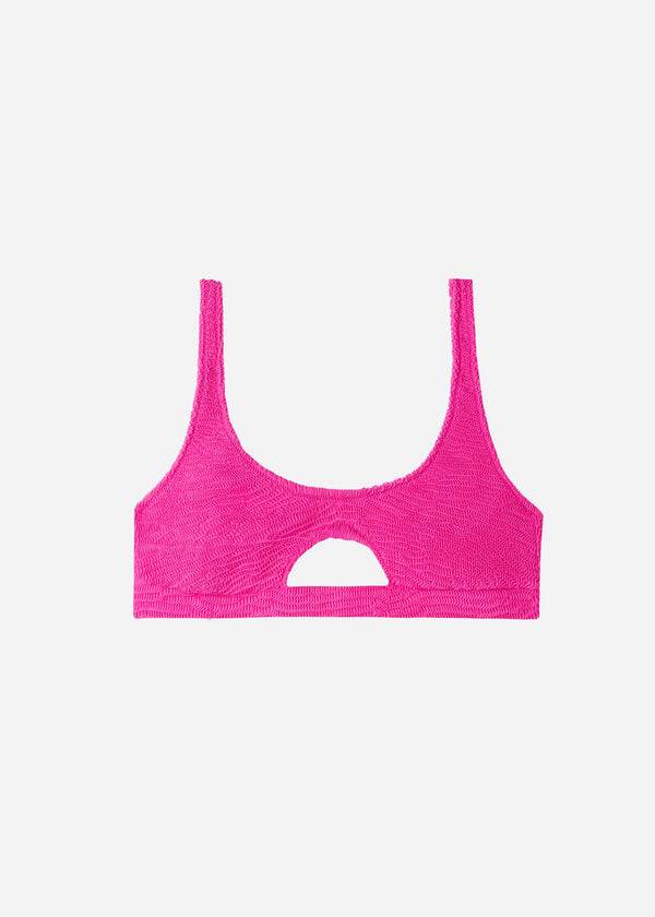 calzedonia tank-style bikini-oberteil mit cut-outs miami damen pink
