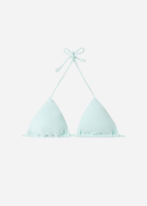 calzedonia triangle string beverly hills eco damen-bikini-oberteil blau