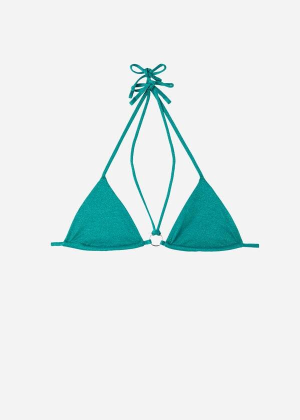 calzedonia triangel-bikini-oberteil hollywood für damen grün