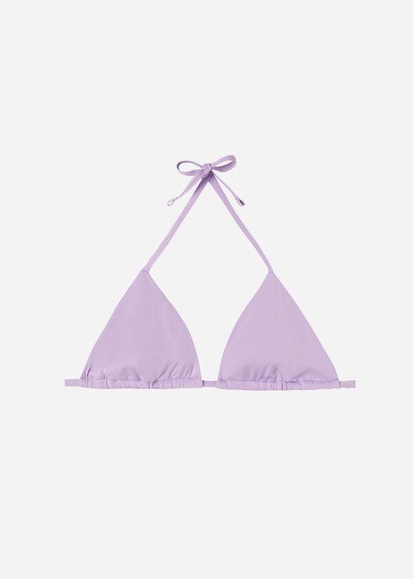 damen calzedonia triangel-bikini-oberteil aus indonesischem Öko-material lila