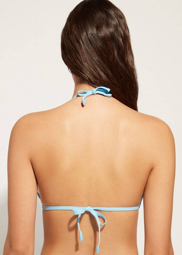 calzedonia triangel-bikini-oberteil islamorada für damen blau