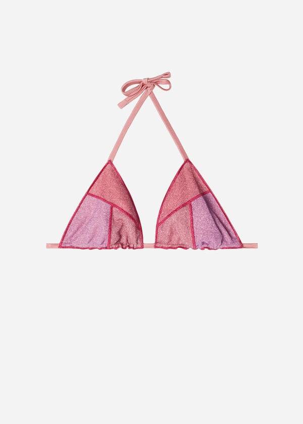 pinkfarbenes calzedonia triangle string lisbona damen-bikini-oberteil