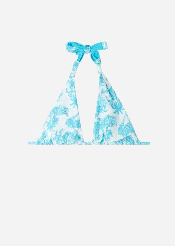 calzedonia triangel-bikini-oberteil sorrento für damen blau